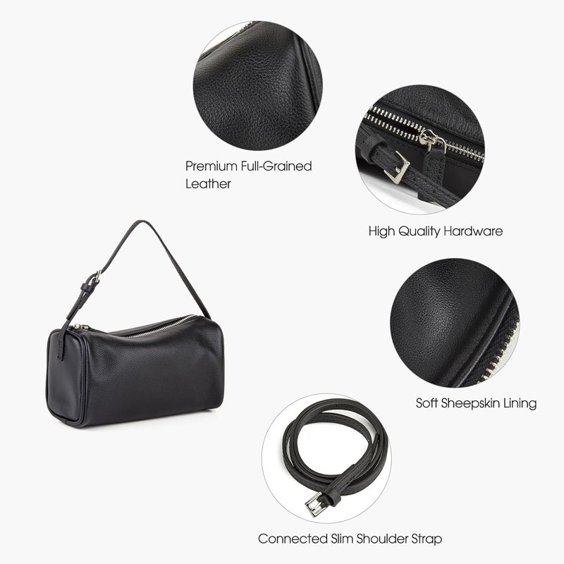 DONNAIN Premium Full-Grained Leather Crossbody Purses for Women, Hobo Bags for Women Crossbody with Adjustable Strap - Image 5
